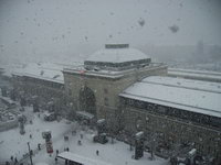 Bahnhof Mannheim Schnee